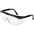 Mcr Safety MCR Safety® SS110 Safety Glasses SS1 Series, Black Frame, Clear Lens SS110